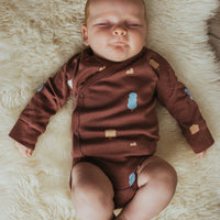 Wrap Over Long Sleeve Bodysuit