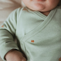 Wrap Over Long Sleeve Bodysuit