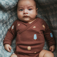 Wrap Over Long Sleeve Bodysuit