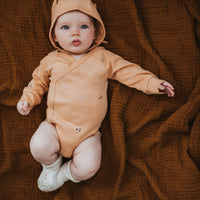 Wrap Over Long Sleeve Bodysuit