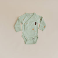 Wrap Over Long Sleeve Bodysuit