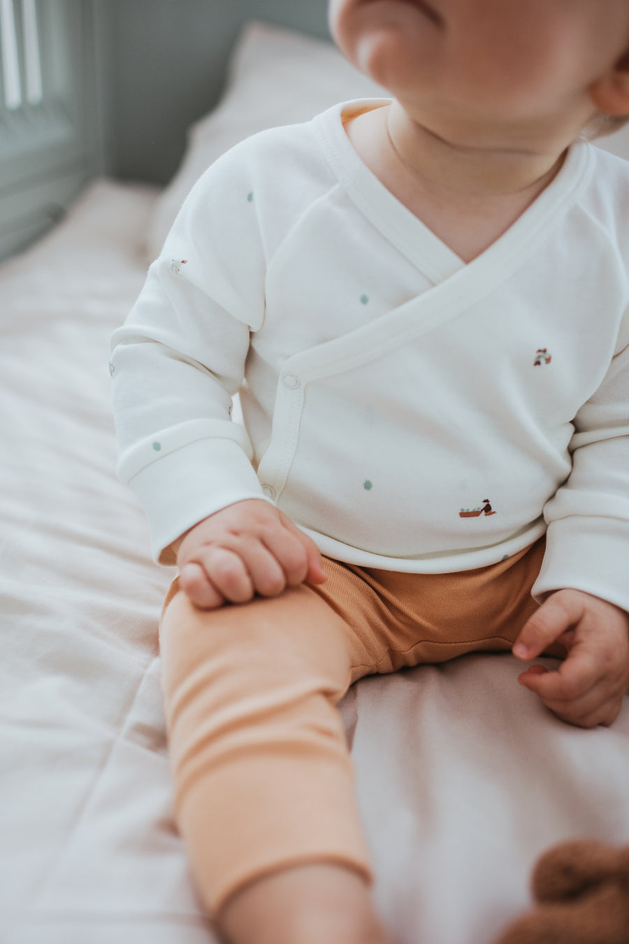 Wrap Over Long Sleeve Bodysuit