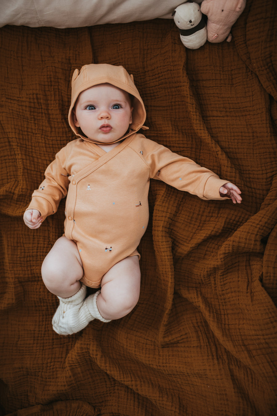 Wrap Over Long Sleeve Bodysuit