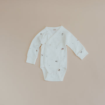 Wrap Over Long Sleeve Bodysuit