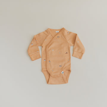 Wrap Over Long Sleeve Bodysuit